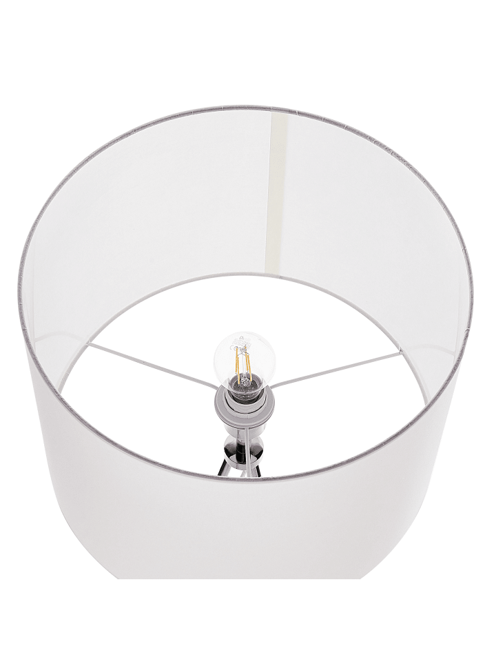 Beliani Stehleuchten VISTULA in Weiß/Silber - (W) 55 x (H) 148 x (L) 55 cm günstig kaufen onesize