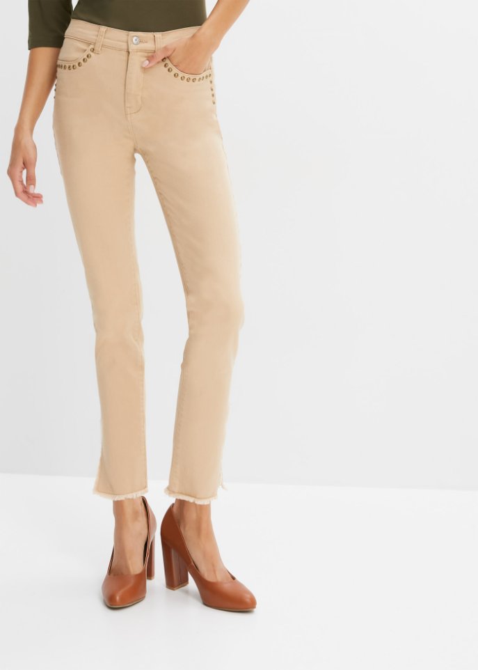 Stretch-Hose mit Nieten