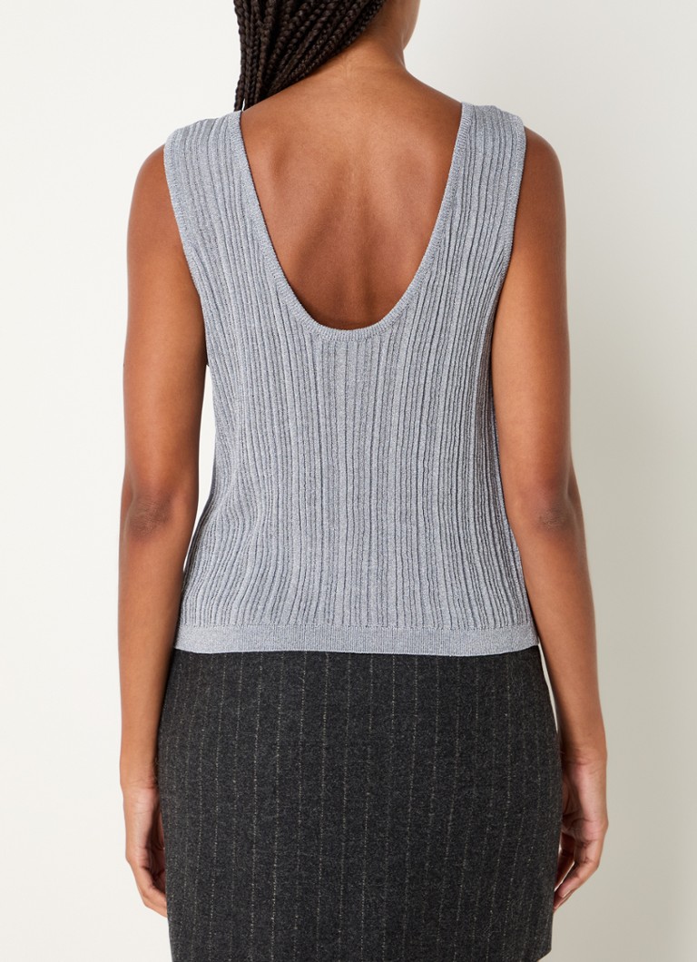 Canotta Kristen in maglia fine di Modström con lurex