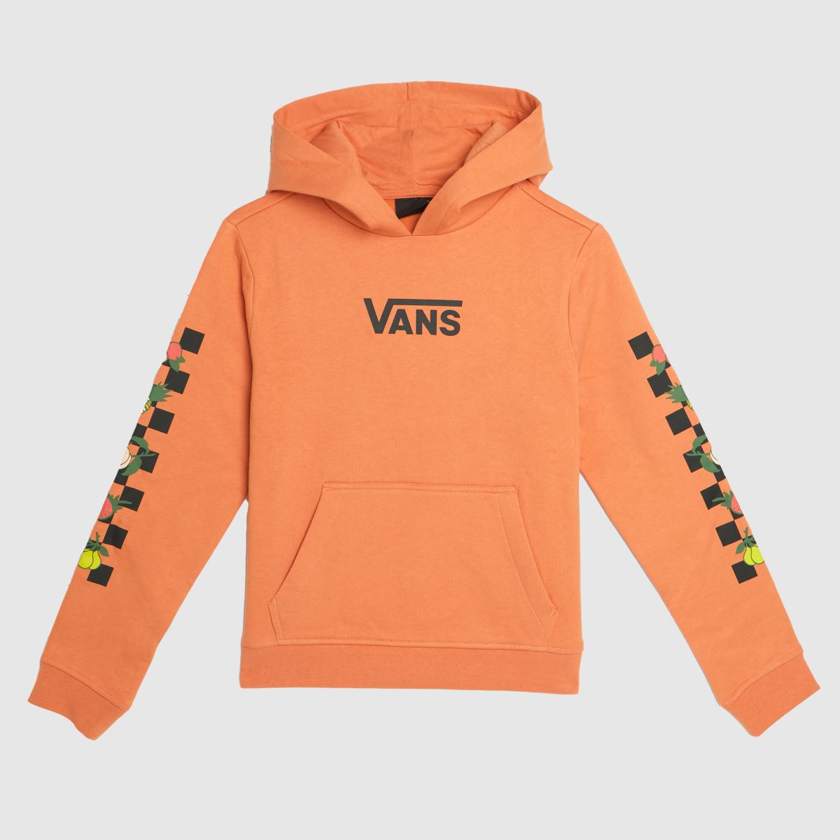 Vans – Orange huvtröja med fruktmönster för barn