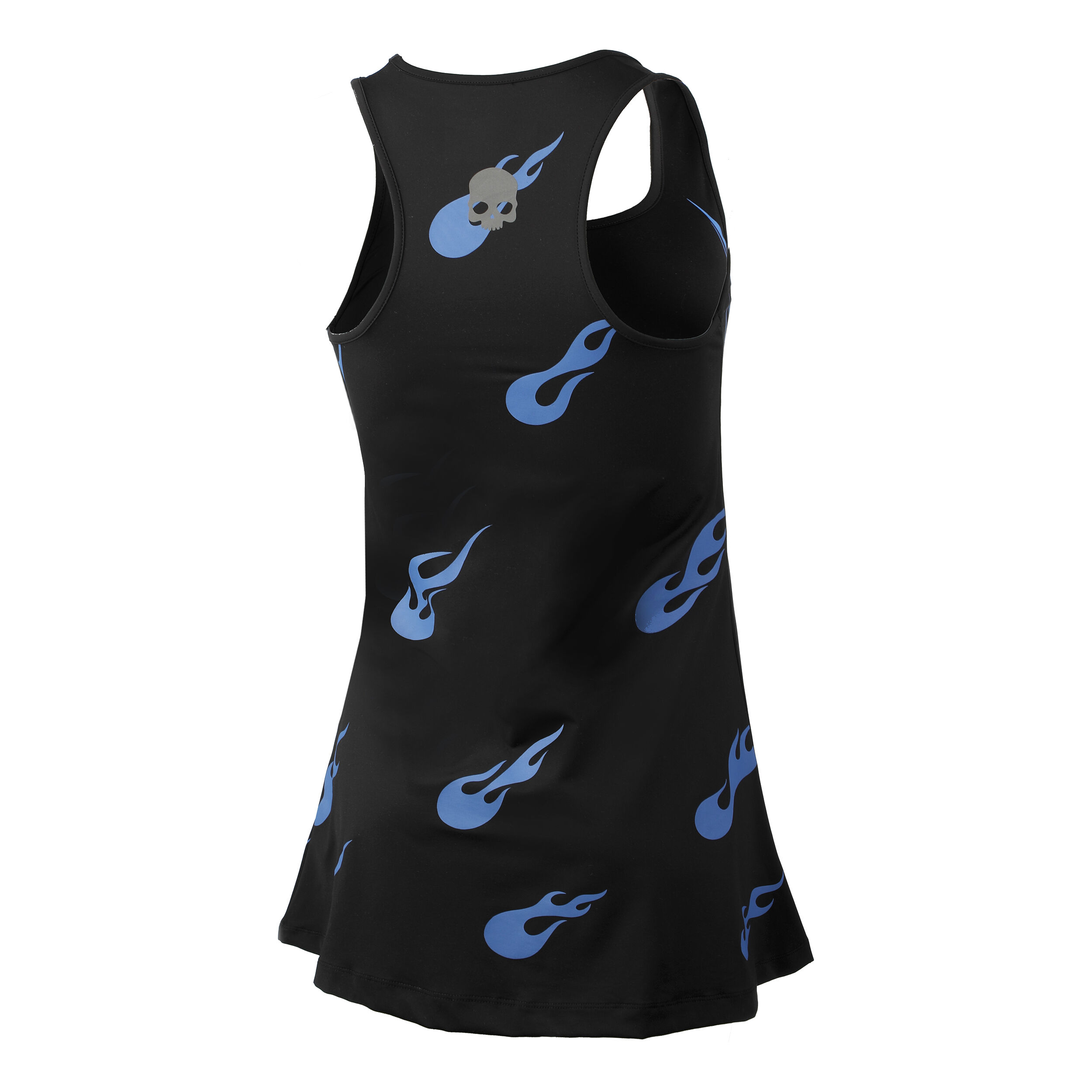 Flames Kleid Damen - Schwarz, Blau