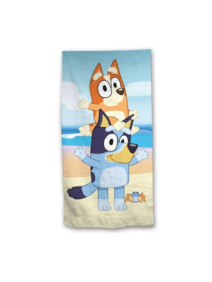 COFI 1453 Bluey Kinder Strandtuch – Weiches & schnelltrocknendes Badehandtuch in Blau günstig kaufen 70x140 cm