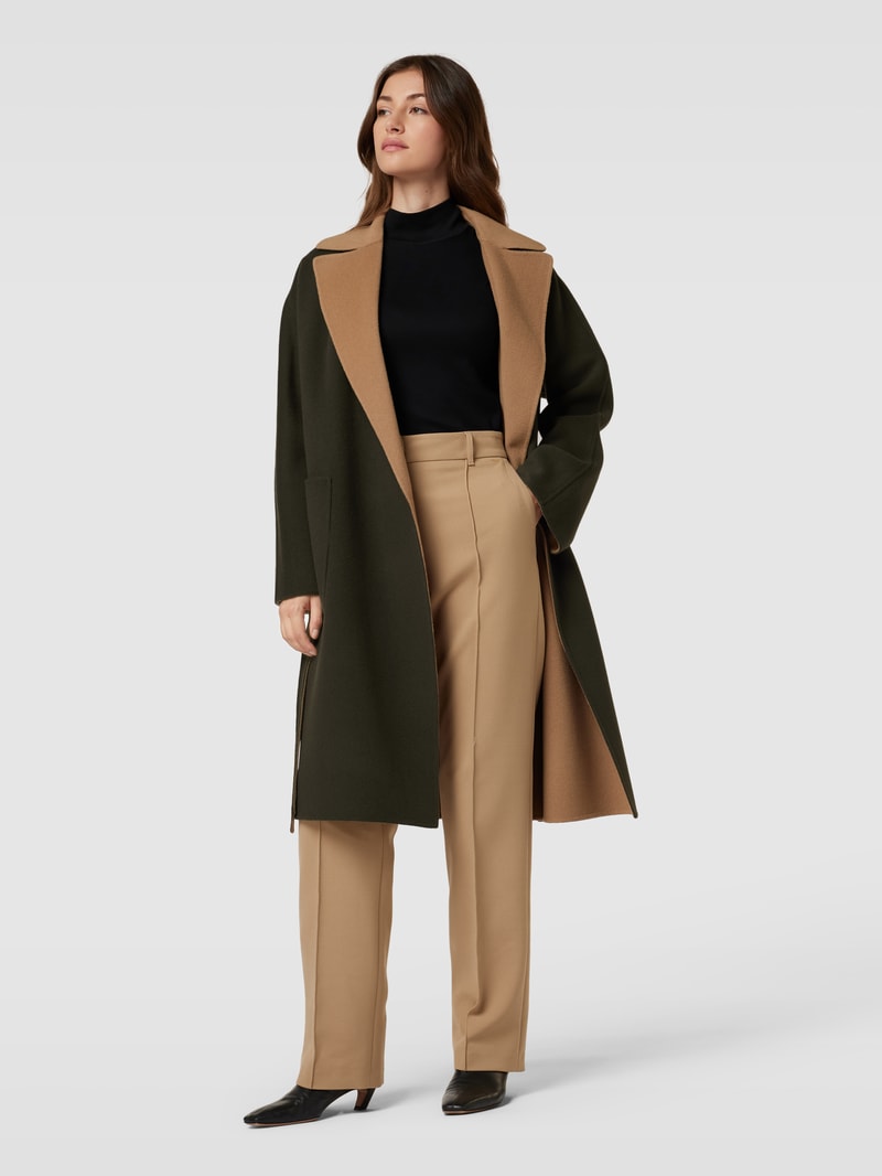 Mantel mit Reverskragen Modell 'RAIL' in khaki