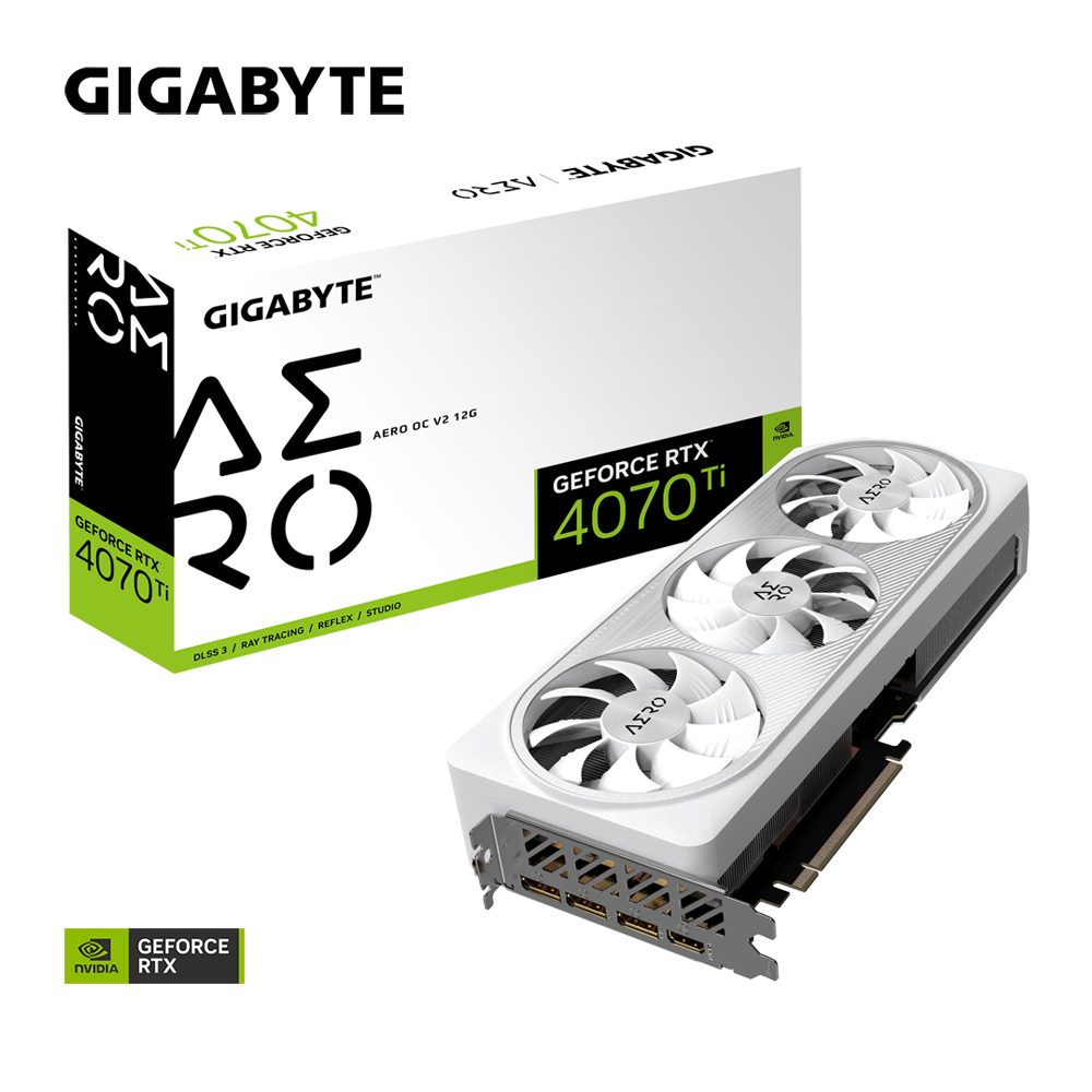 Gigabyte GeForce RTX™ 4070 Ti AERO OC V2 12G Grafikkarte (12 GB, GDDR6X)