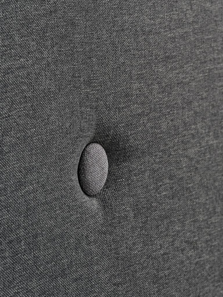 KONGSBERG Rama łóżka KONGSBERG 140x200cm szara tkanina