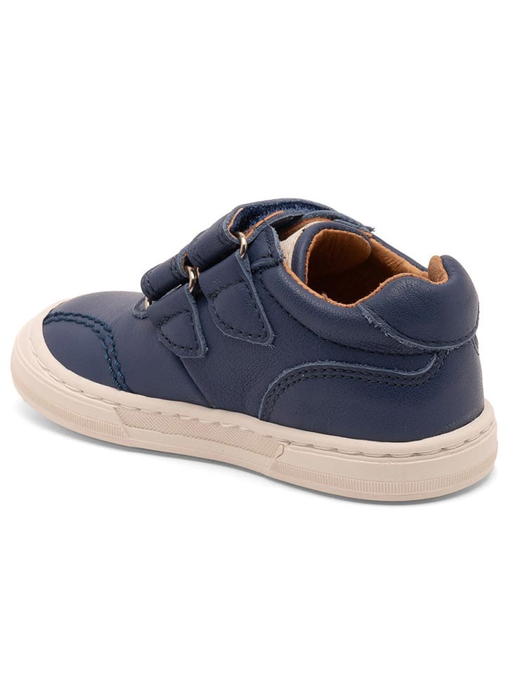 bisgaard Leder-Sneakers in Dunkelblau günstig kaufen