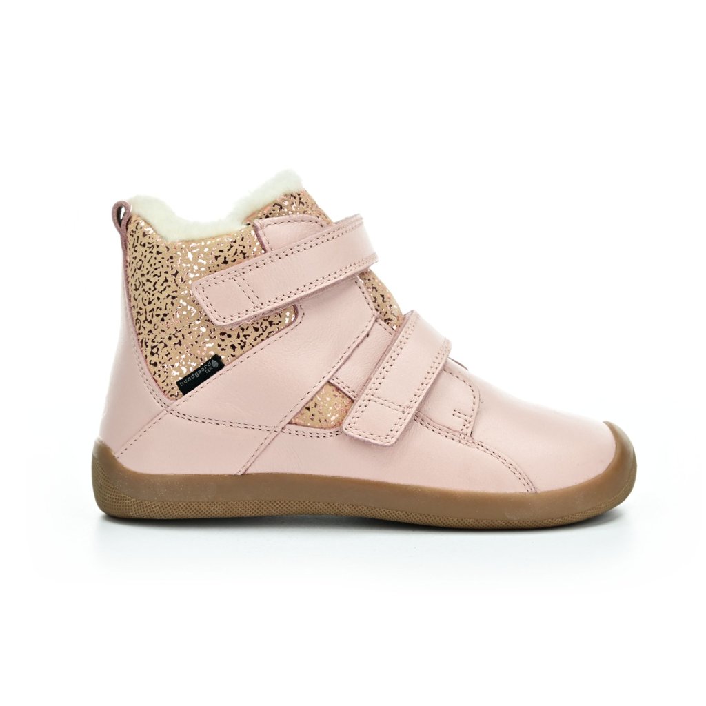 Bundgaard Willie Strap Tex Rose Gold Stream Winterbarfußschuhe