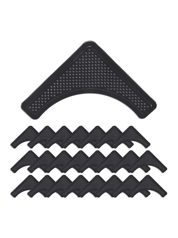 relaxdays 24 x Teppich Antirutsch Pads in Schwarz günstig kaufen onesize