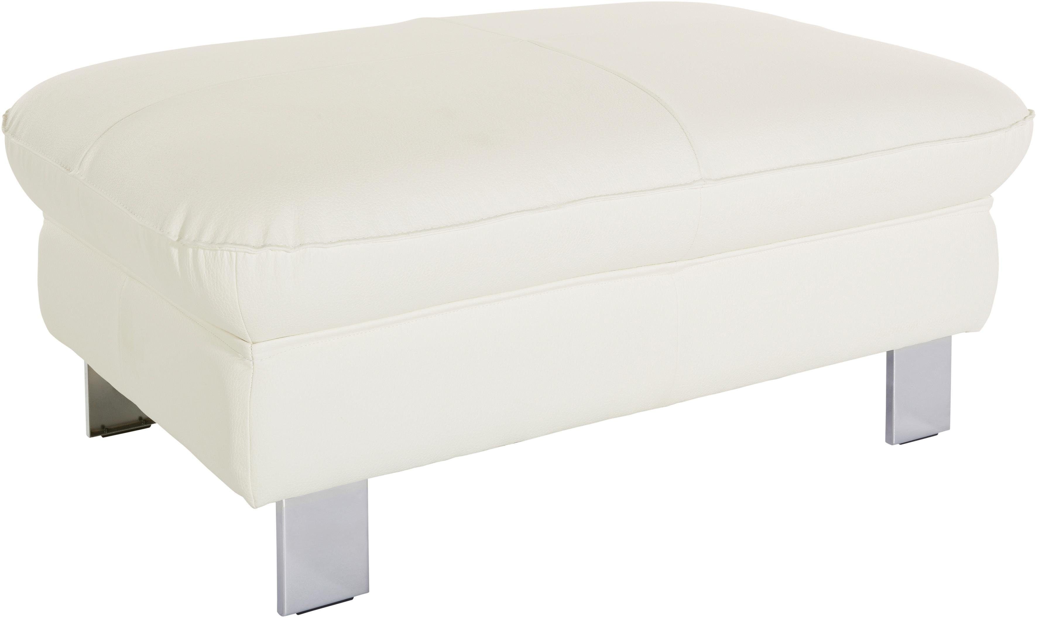 COTTA Polstergarnitur Driver, (Set), bestehend aus Ecksofa und Hocker, mit Kopfteilverstellung