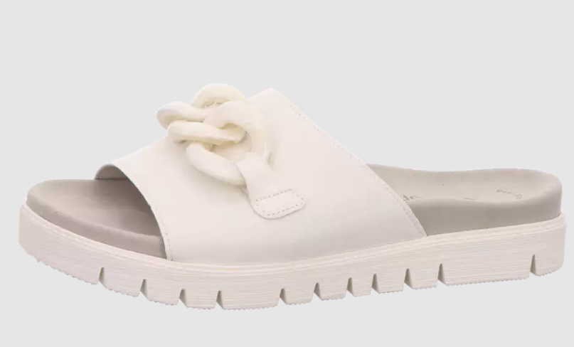 GABOR Sportliche Sandalen weiss Gabor Fashion Pantolette 23.743.20 Weiß