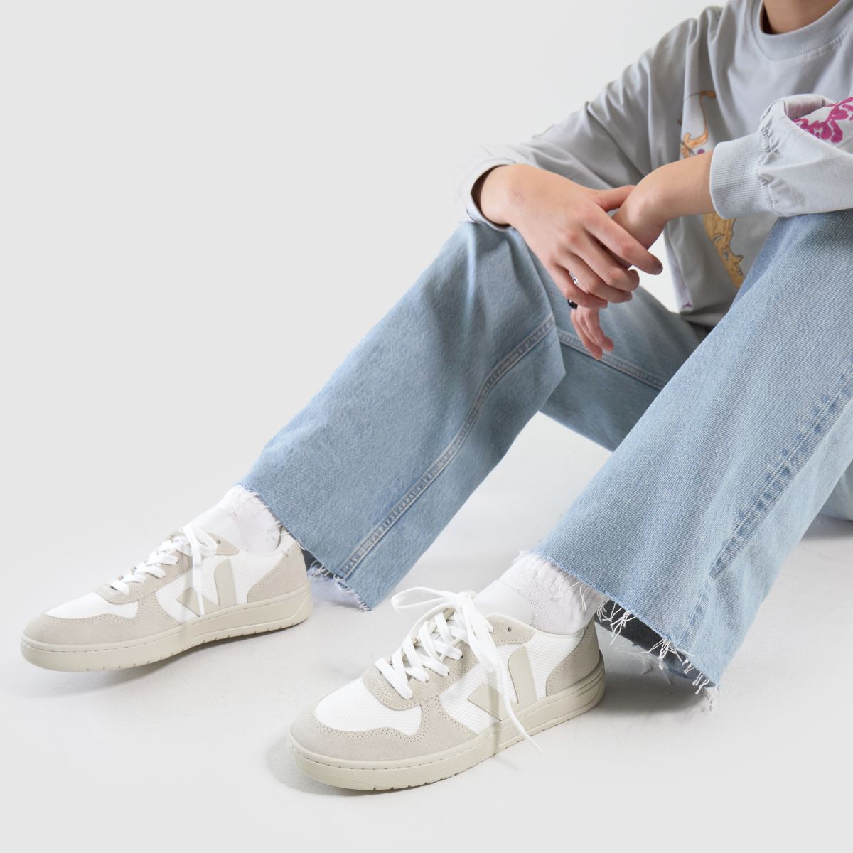 VEJA v-10 sneakers i vitt