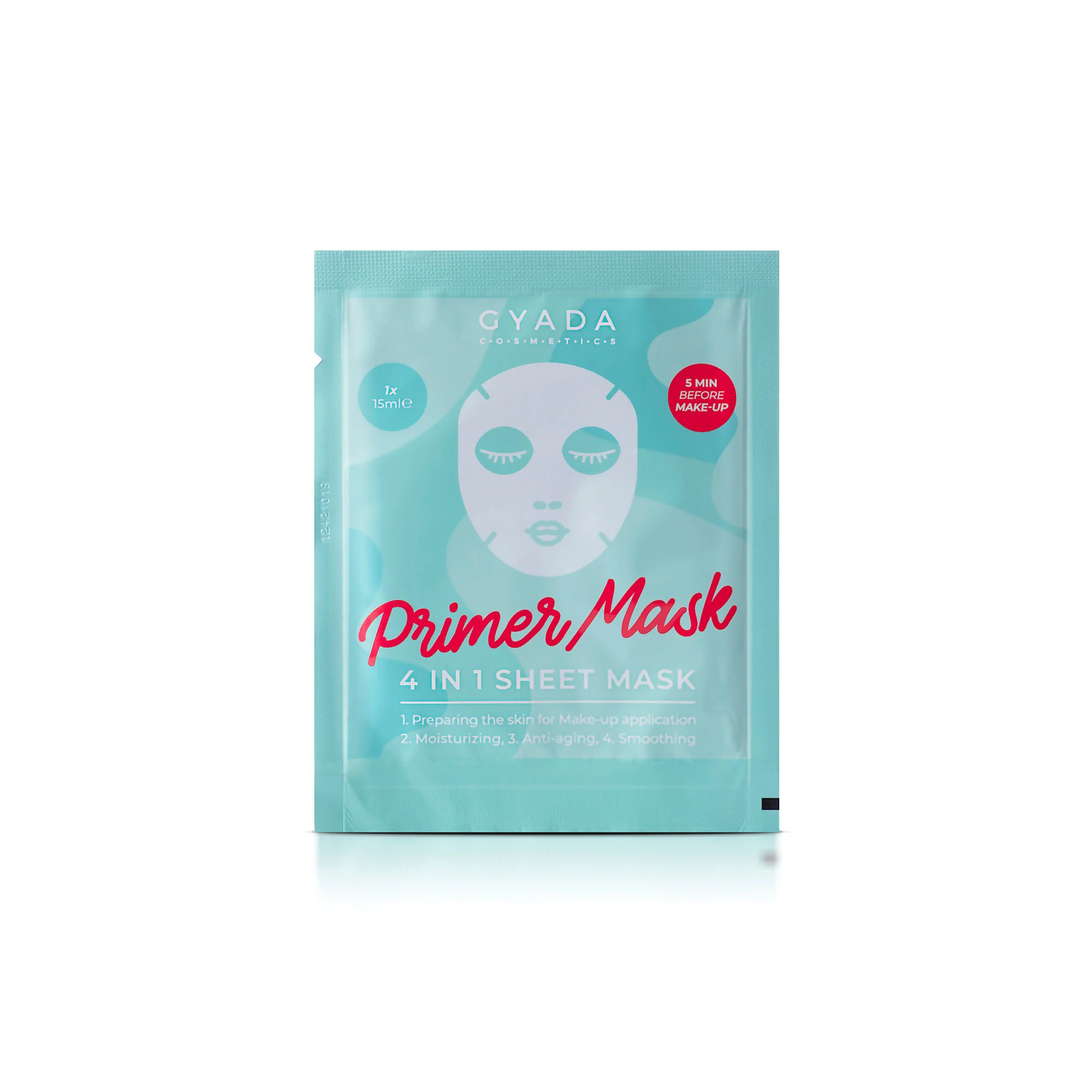 Primer Mask Sheet -kasvonaamiot - Ikääntymistä ehkäisevä kasvonaamio, Kosteuttava kasvonaamio