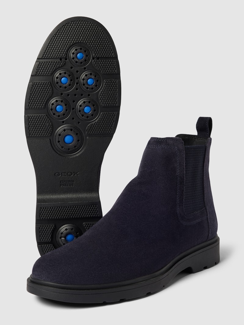 Chelsea Boots in Wildleder-Optik Modell 'SPHERICA' in marineblau