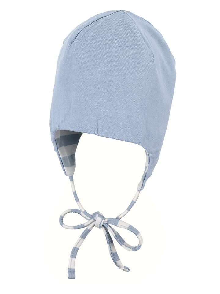 Sterntaler Wende-Bindemütze in Hellblau günstig kaufen