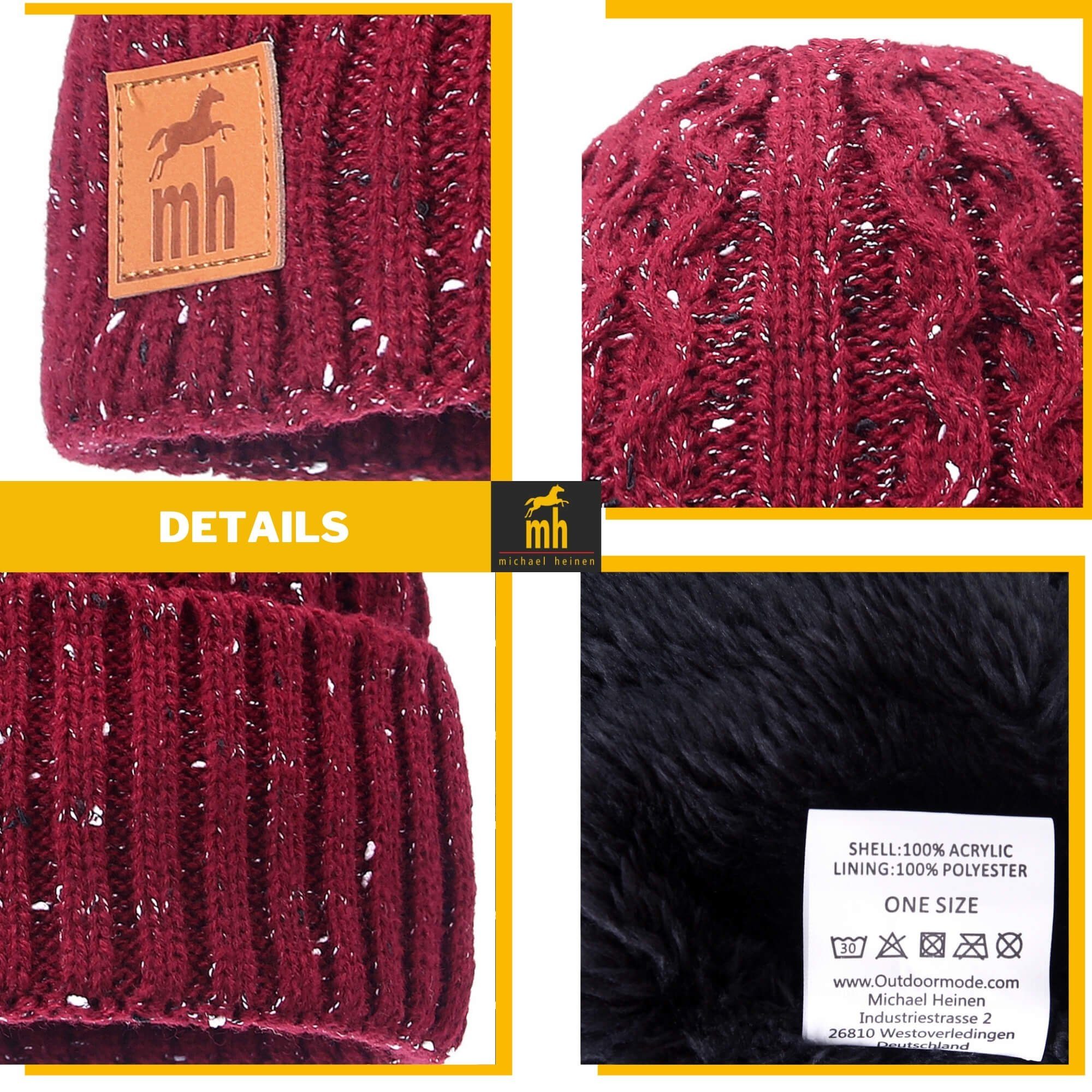 Michael Heinen Strickmütze Damen warm, modisch und kuschelig