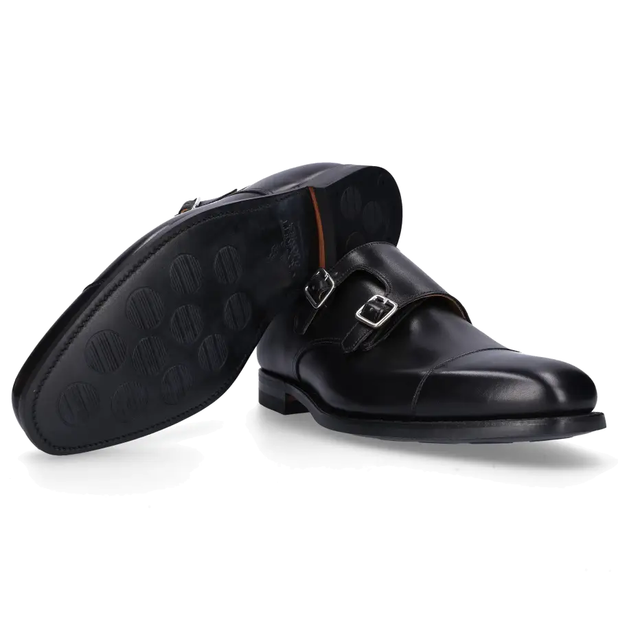 Crockett & Jones - Monk Schuhe LOWNDES schwarz - schwarz