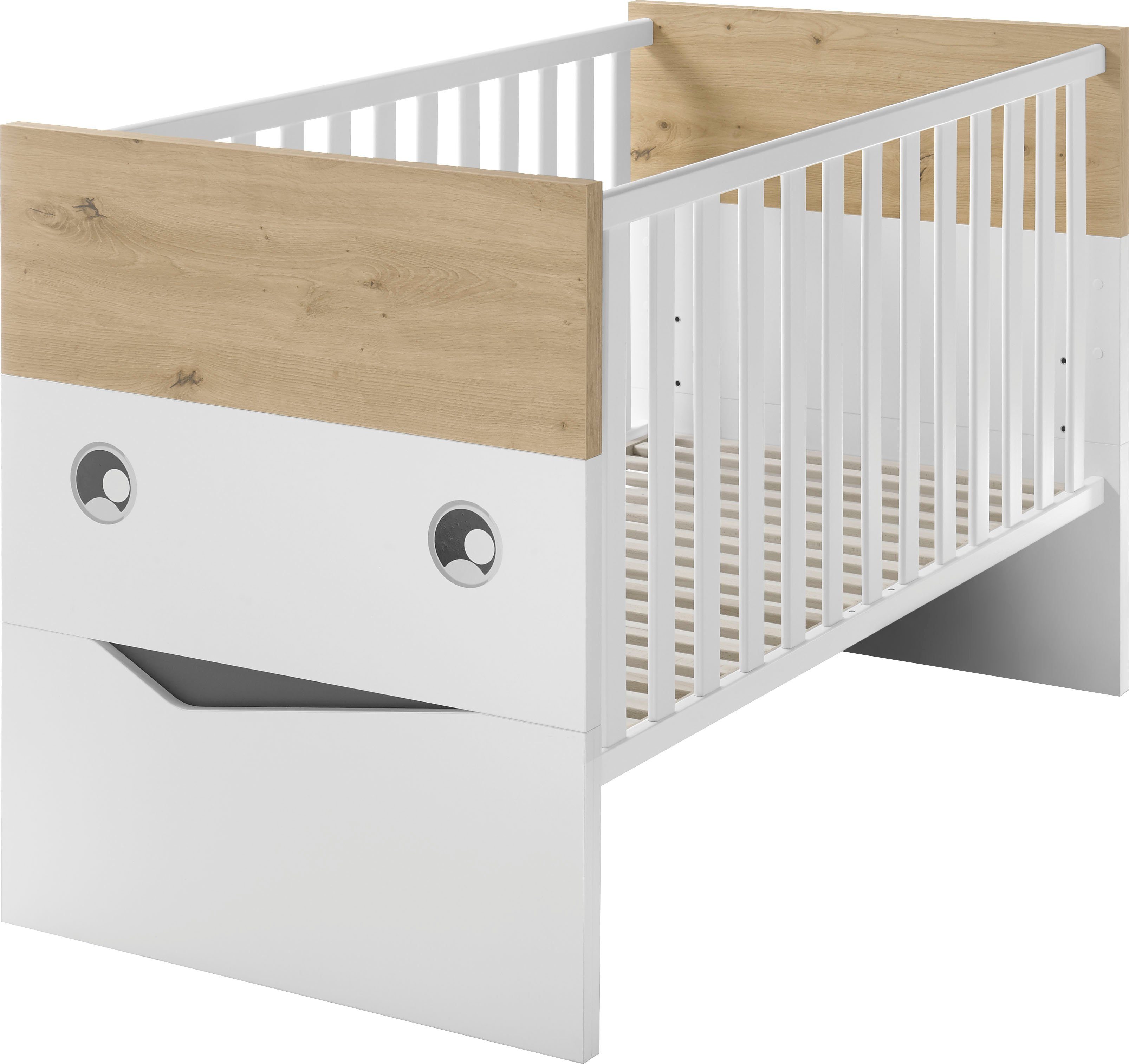 GALLERY M branded by Musterring Babyzimmer-Komplettset, (Set, 4-St), inkl. Unterstellregal für die Wickelkommode