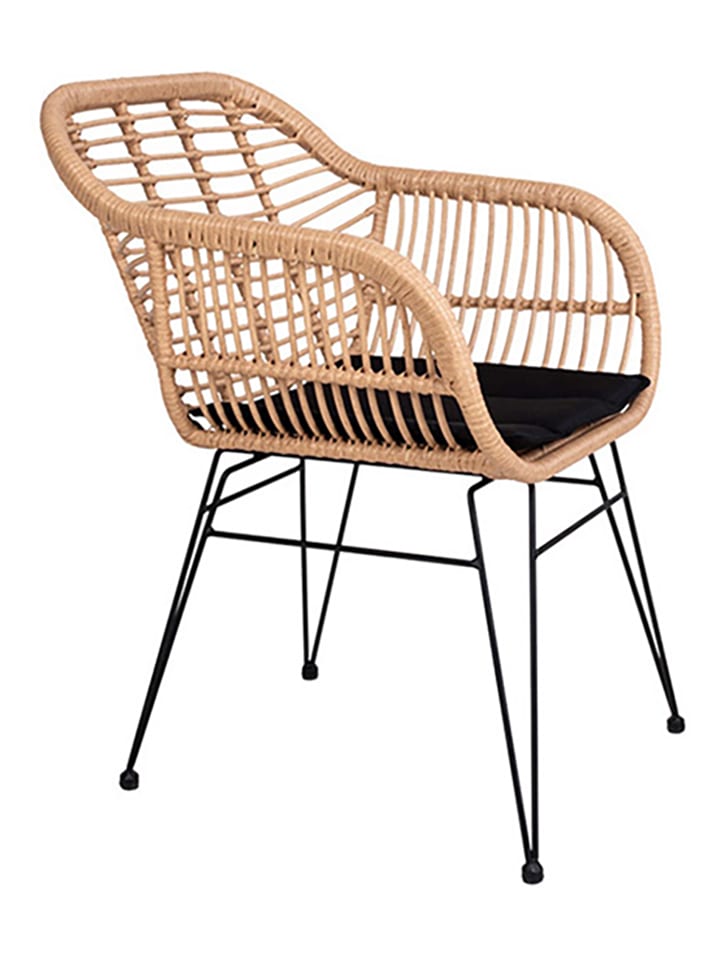 House Nordic 2er-Set: Stühle in Beige/ Schwarz - (B)60 x (H)82 x (T)57 cm günstig kaufen onesize