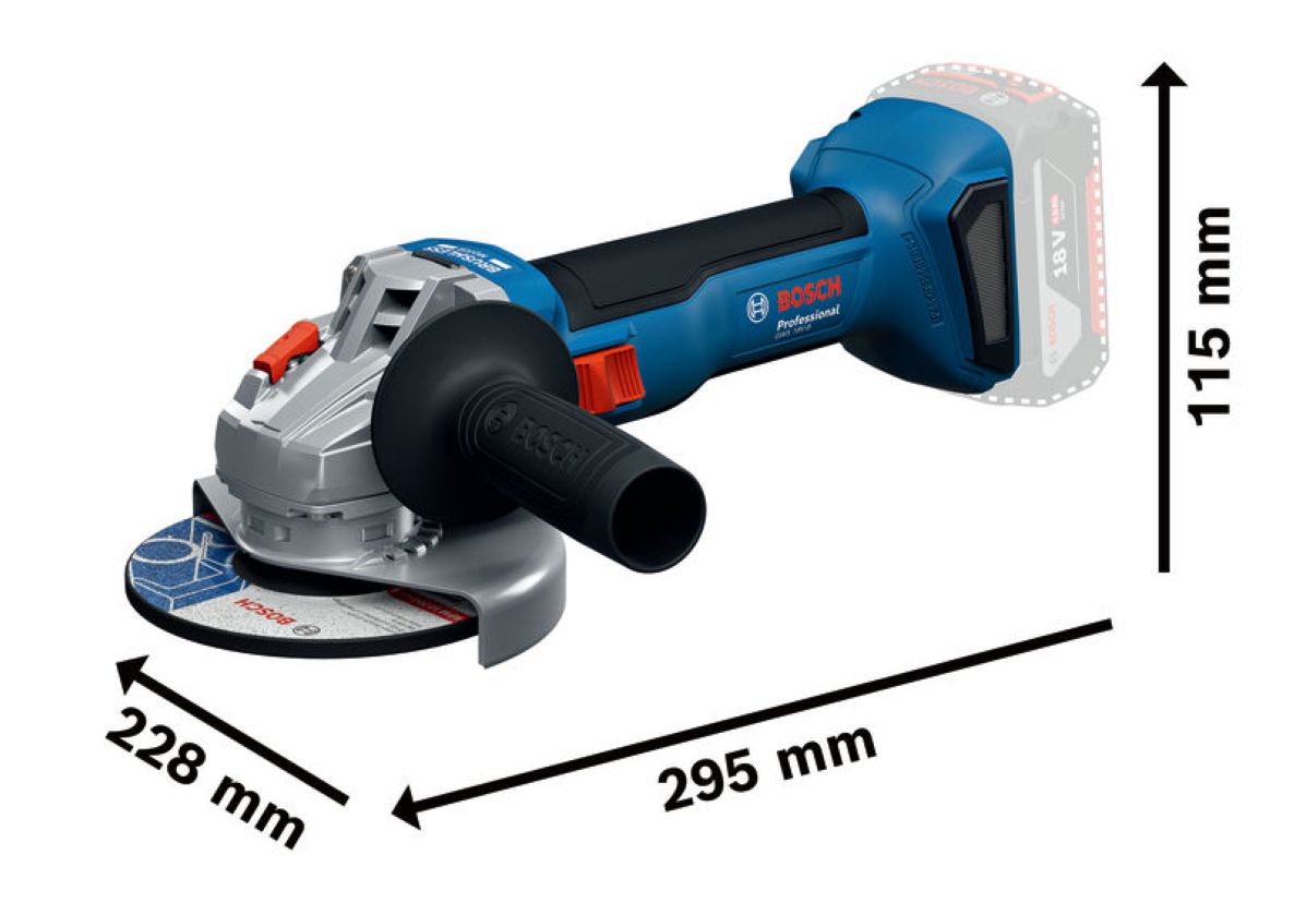 Trusă scule fără fir Bosch Blue 0615A50094, 3 mașini, 18V, 2x 18V 4.0Ah și încărcător GAL 18V-40 în geantă de scule