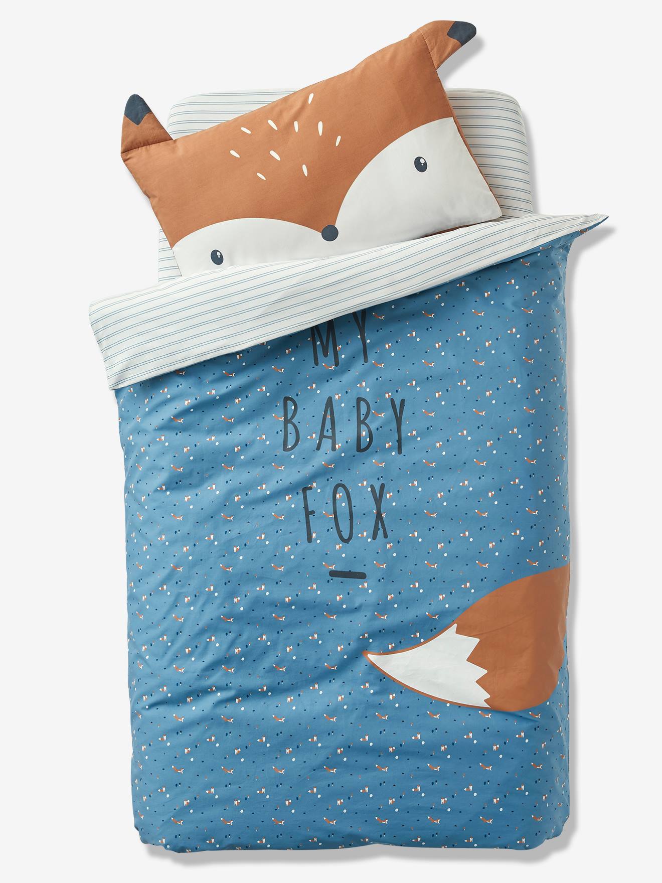 Taie d'oreiller bébé BABY FOX noisette