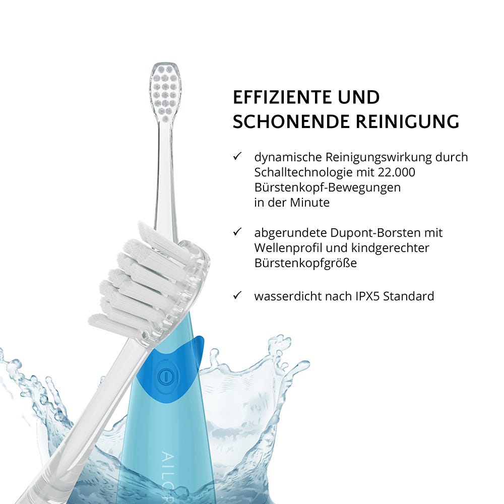 Ailoria Bubble Brush Kids Schallzahnbürste Blau