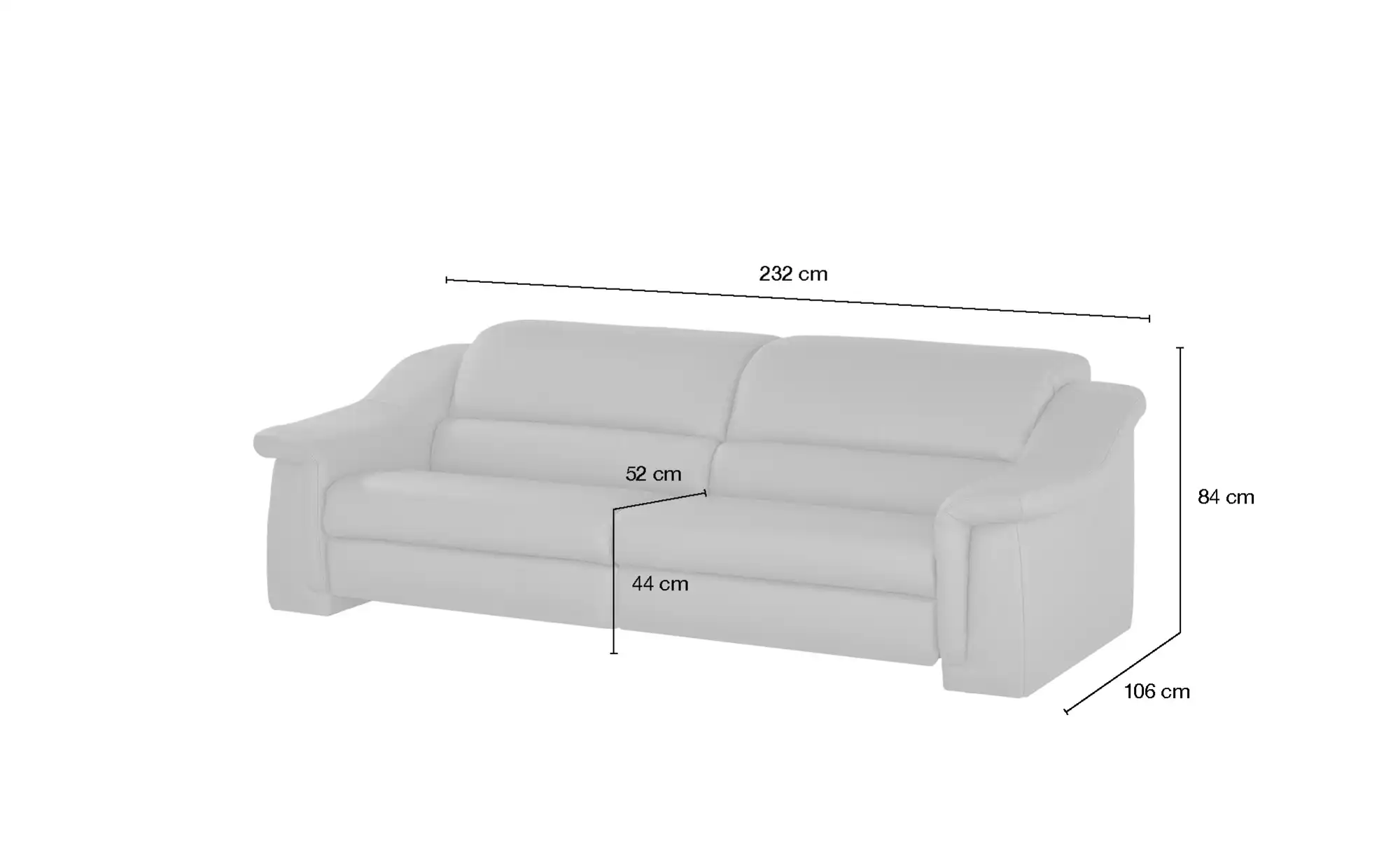 himolla Ledersofa 1501