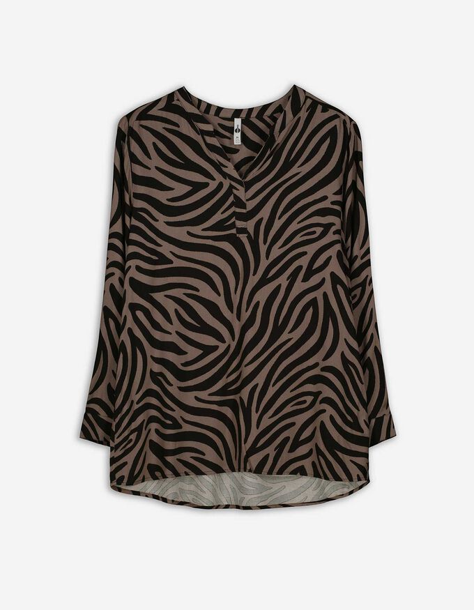 Bluse - Animal-Muster