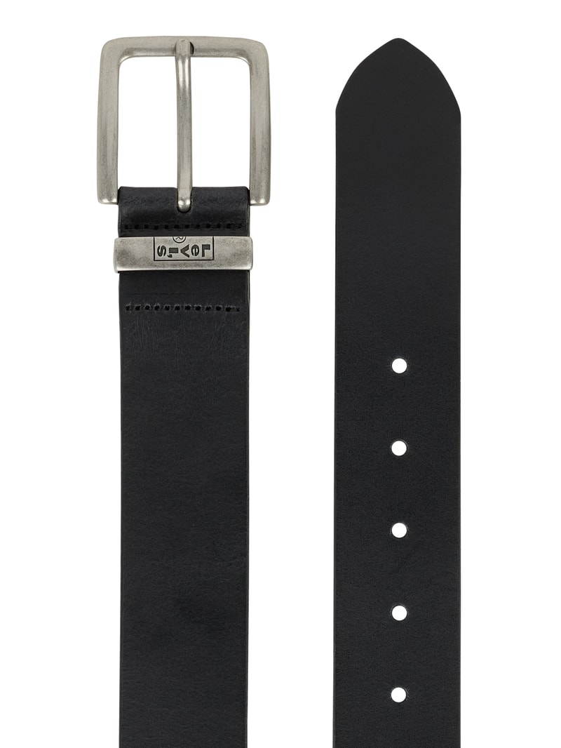Wendegürtel aus Leder in schwarz