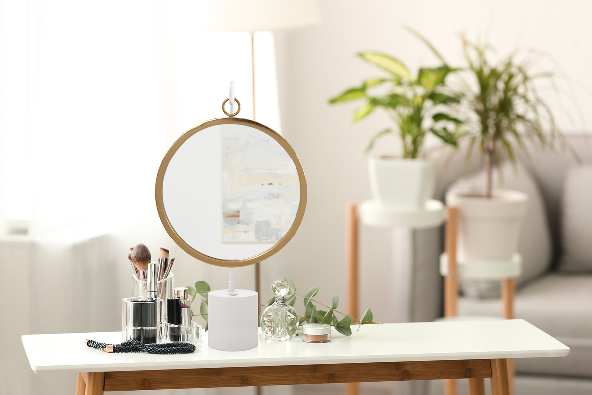 Kayoom Tischspiegel Eleganca 325 Weiß / Gold
