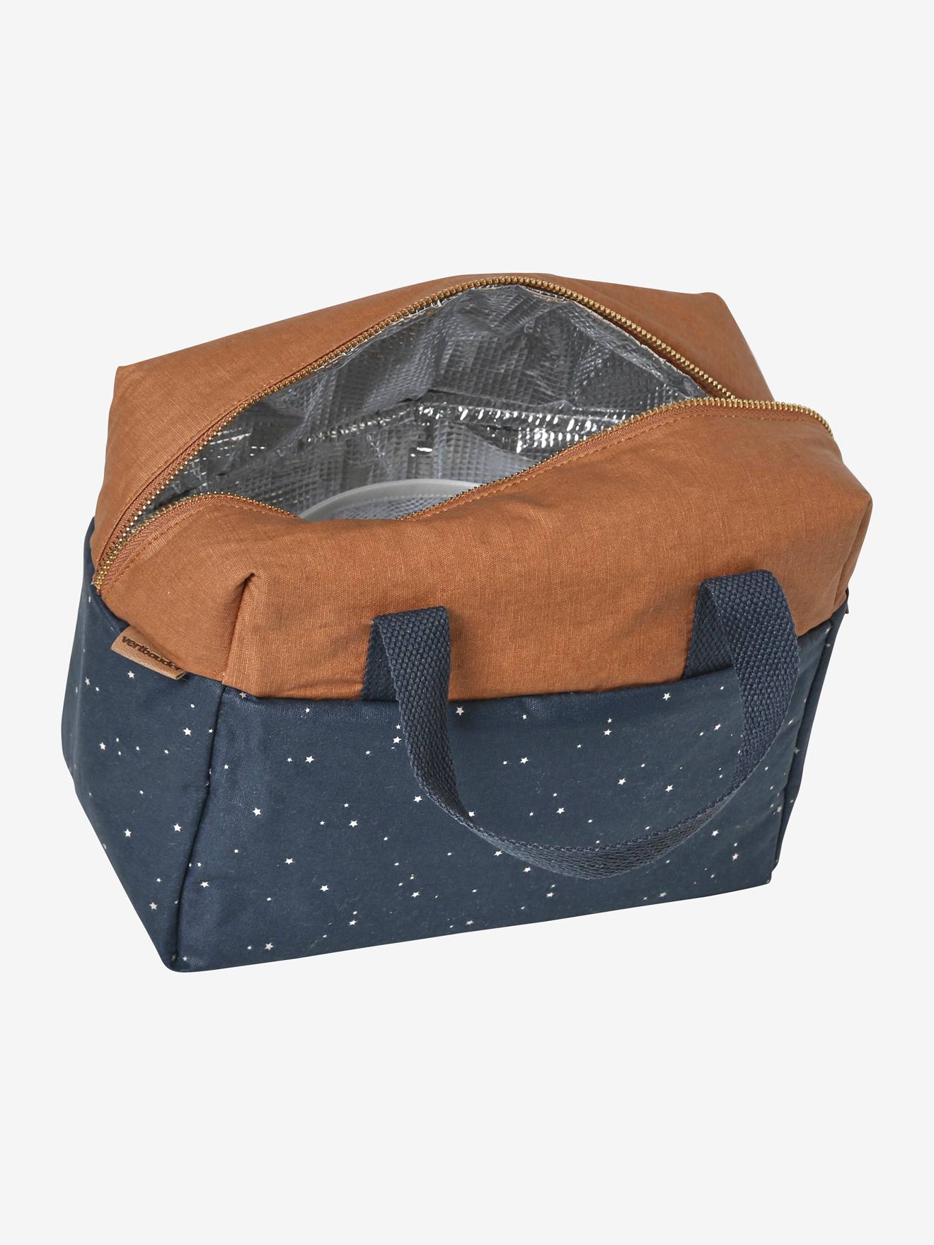 Vertbaudet Zweifarbige Kinder Lunchbag, beschichtet - dunkelblau polarstern