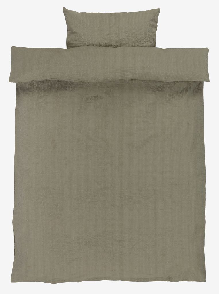 TINNE plus Crepe TINNE bedding 140x200 smokey green