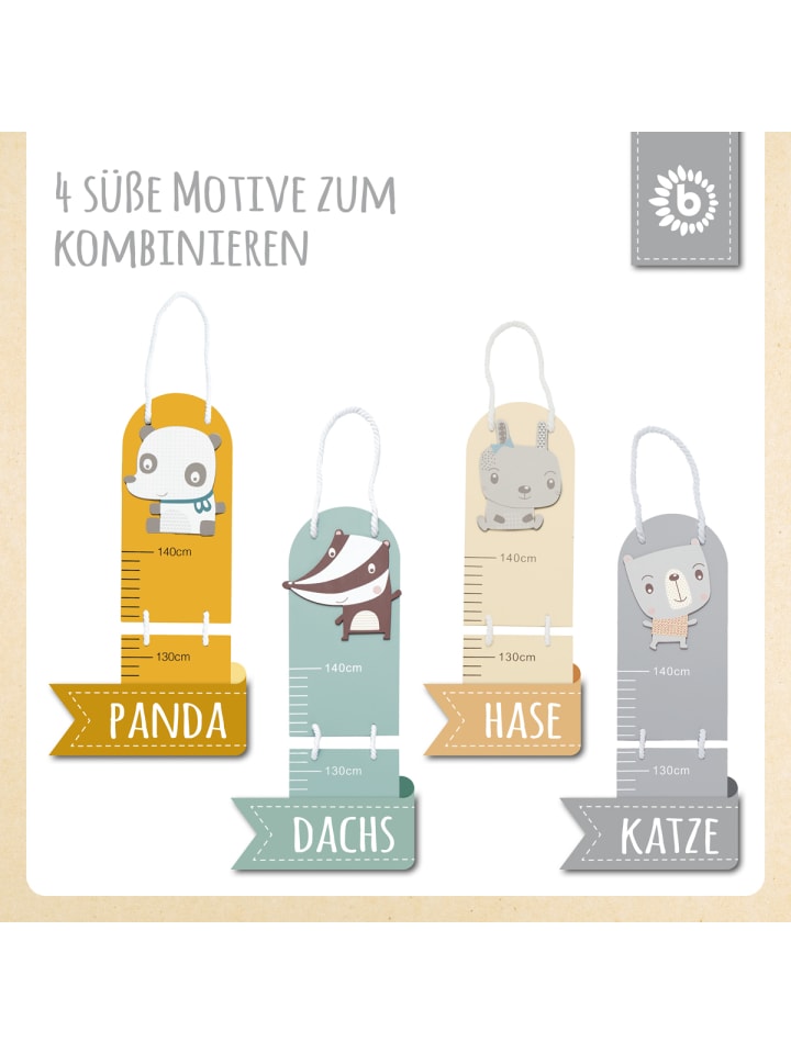 Bieco Spielwaren Holz Kindermesslatte Katze in Grau günstig kaufen onesize
