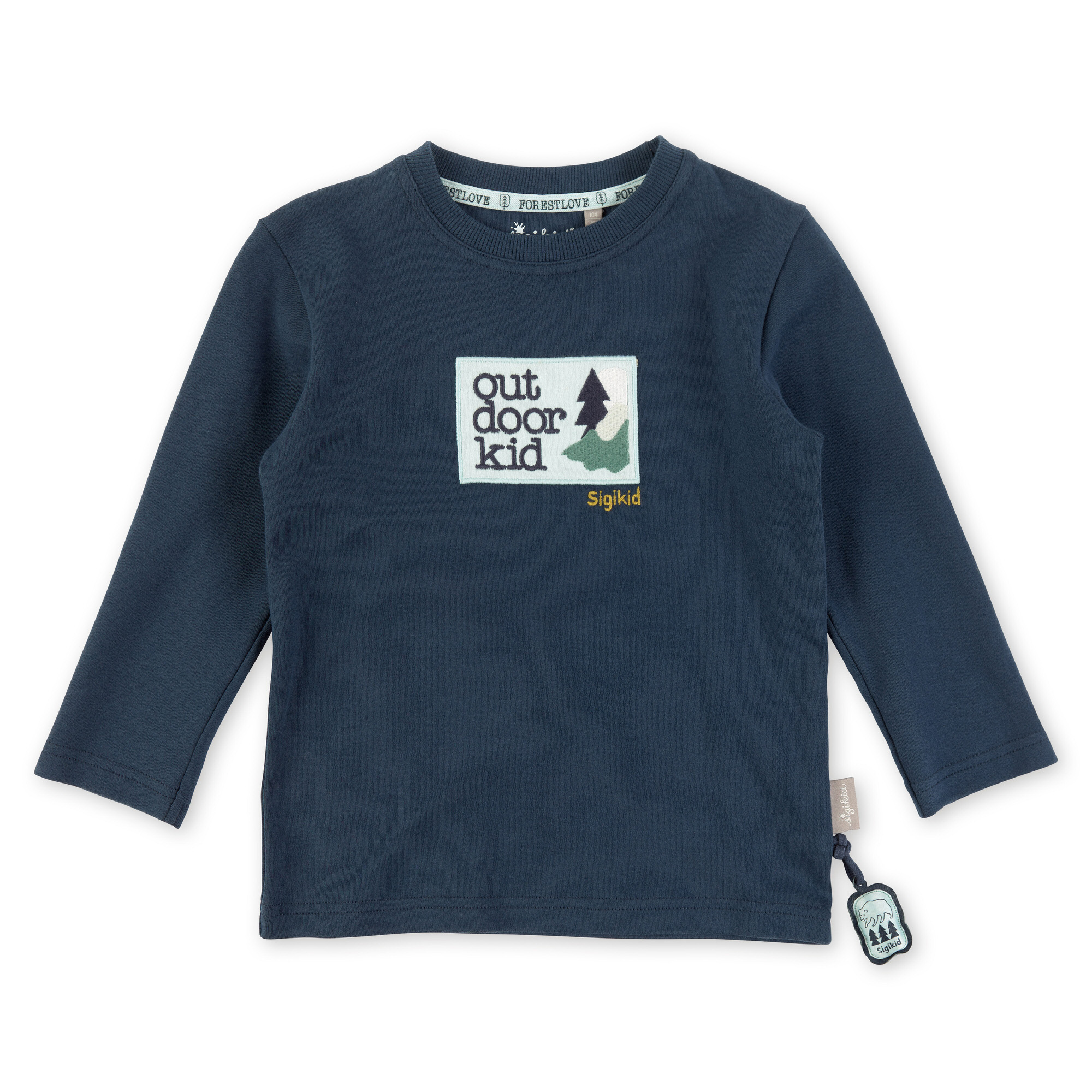 Blaues Langarmshirt Forest Love