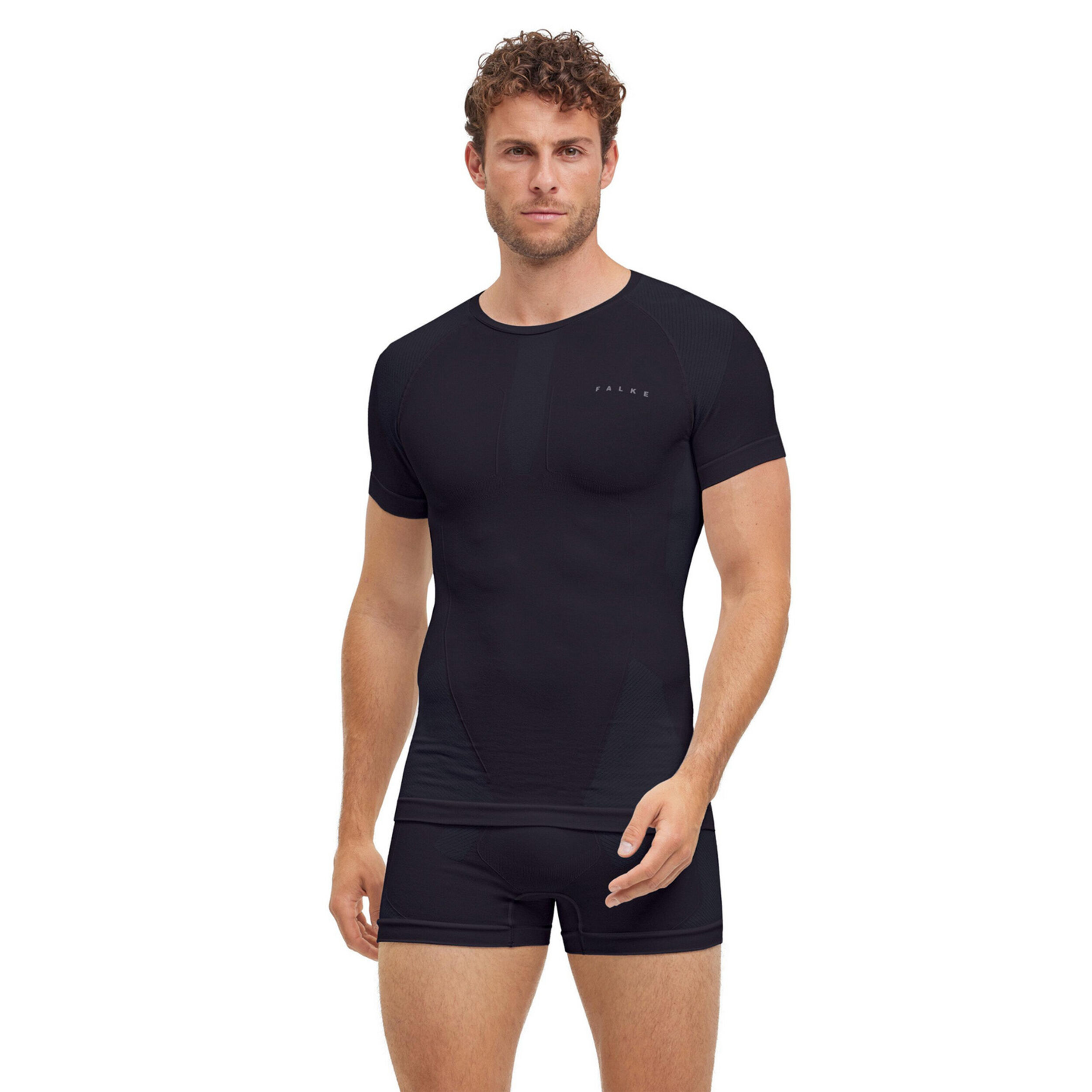 Warm Unterhemd Herren - Schwarz