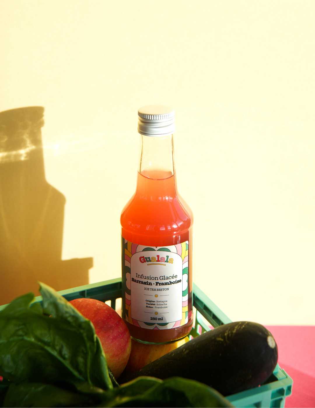 Gualala : Infusion glacée bio : Sarrasin - Framboise - Gueule de joie 0° |  25 cl