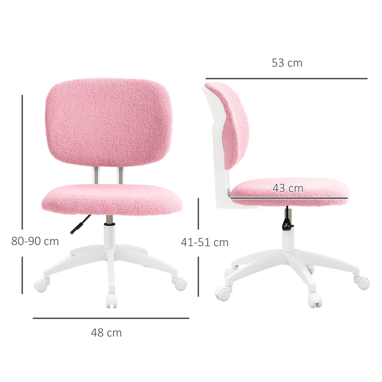 Vinsetto Bürostuhl, Ergonomischer Schreibtischstuhl, Höhenverstellbarer PC Stuhl