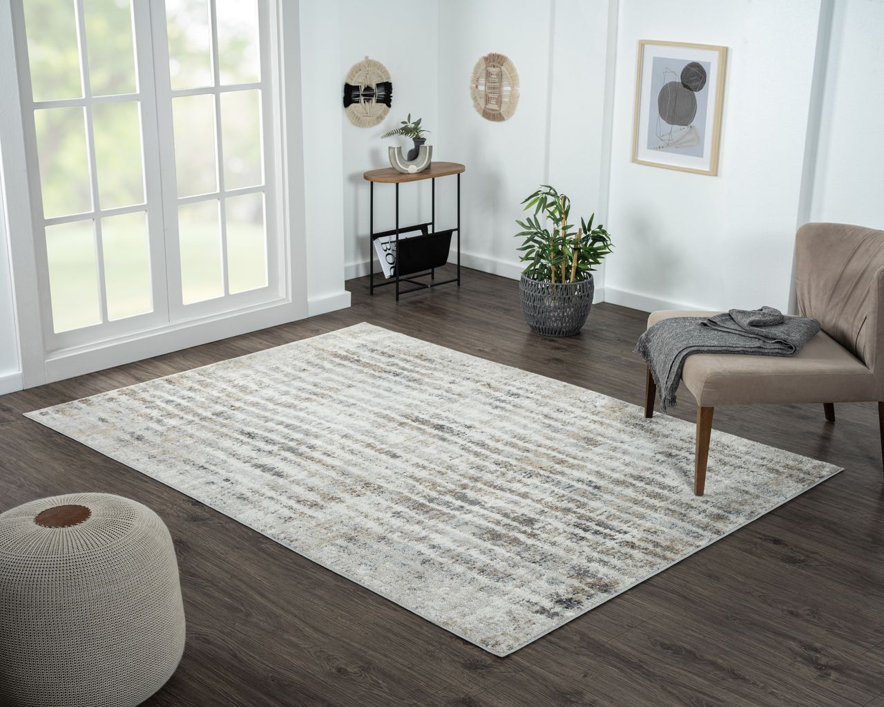 MyFlair Teppich Mystique , 160cm x 230cm, Farbe Beige, rechteckig, Florhöhe 8mm