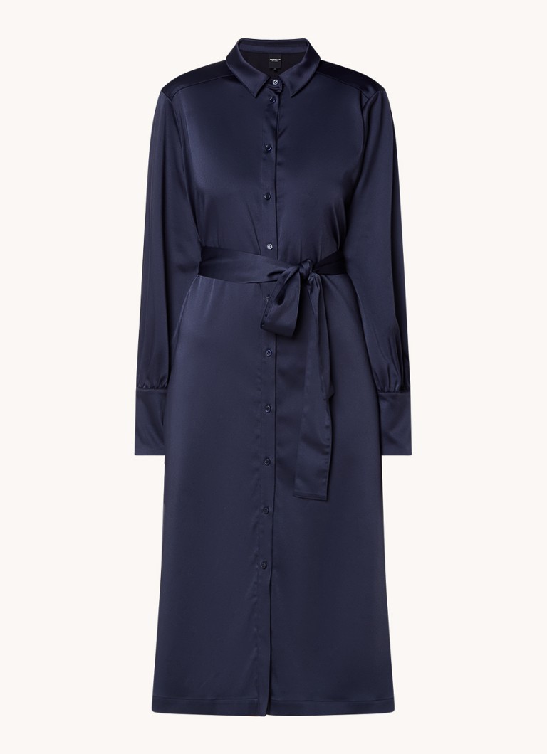 Josephine & Co Anya satin blouse dress with tie belt