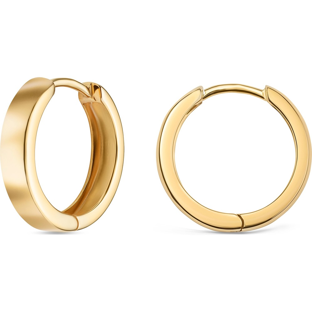 Valeria Créoles 585 Or jaune Boucles d'oreilles