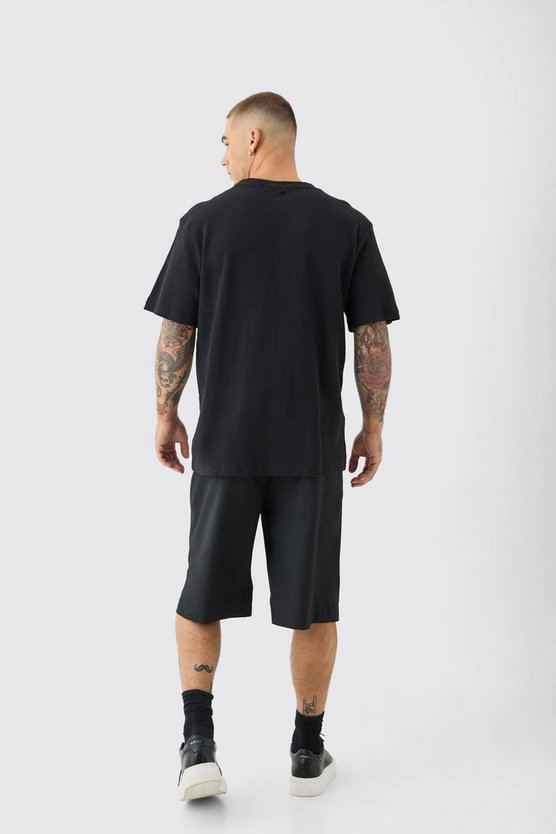 T-Shirt in Waffeloptik
