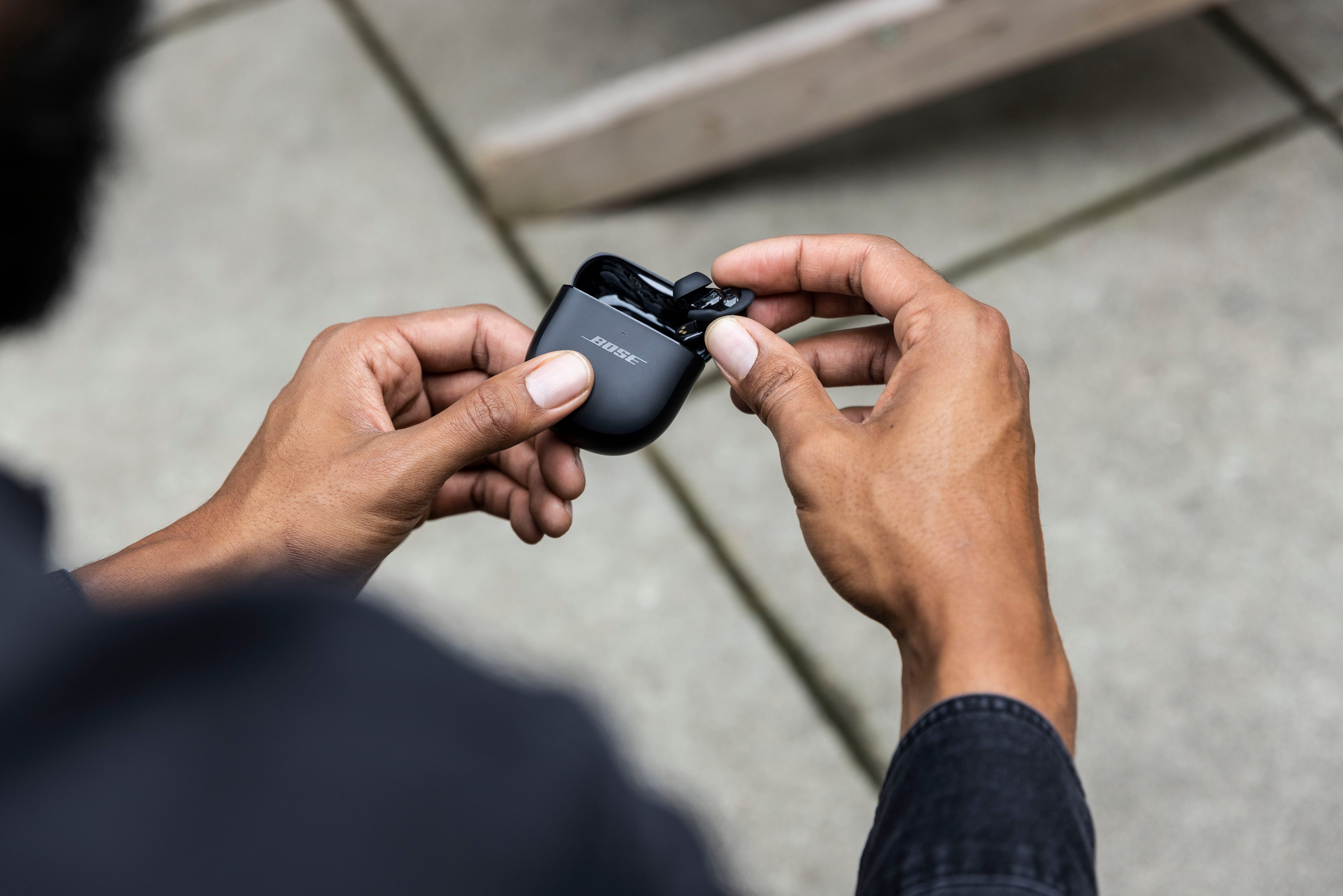 Bose QuietComfort® Earbuds II wireless In-Ear-Kopfhörer (Freisprechfunktion, Noise-Cancelling, integrierte Steuerung für Anrufe und Musik, Bluetooth, kabellose In-Ear-Kopfhörer mit Lärmreduzierung personalisiertem Klang)