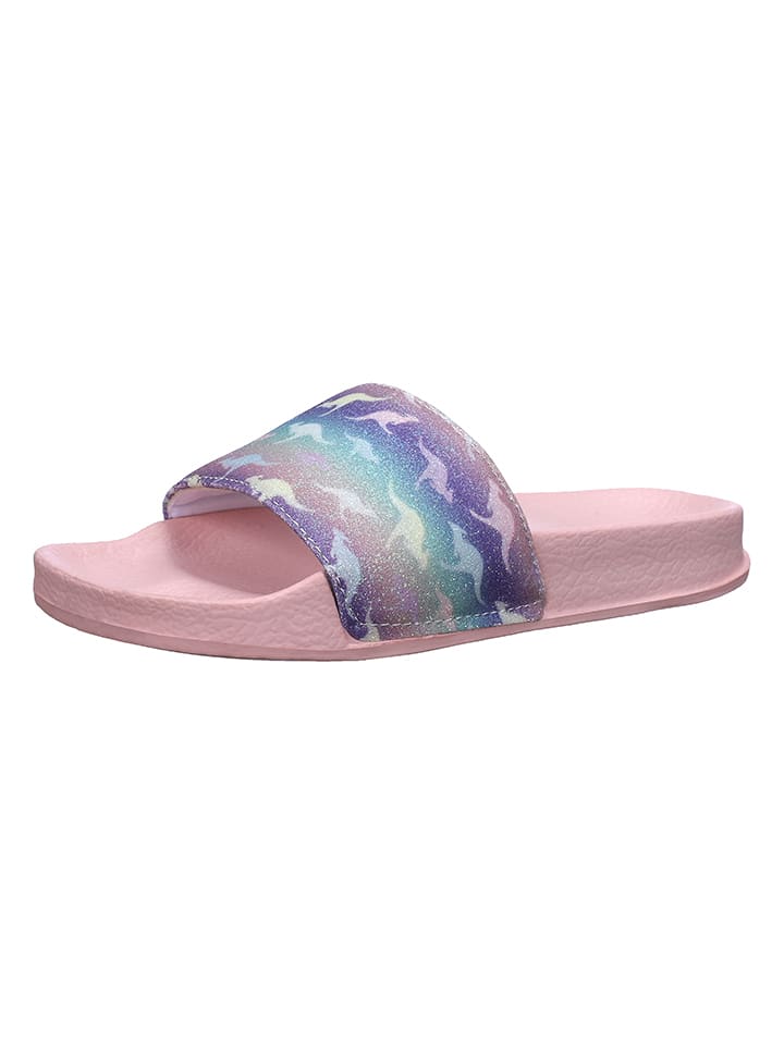 Kangaroos Pantoletten in Rosa/ Bunt günstig kaufen