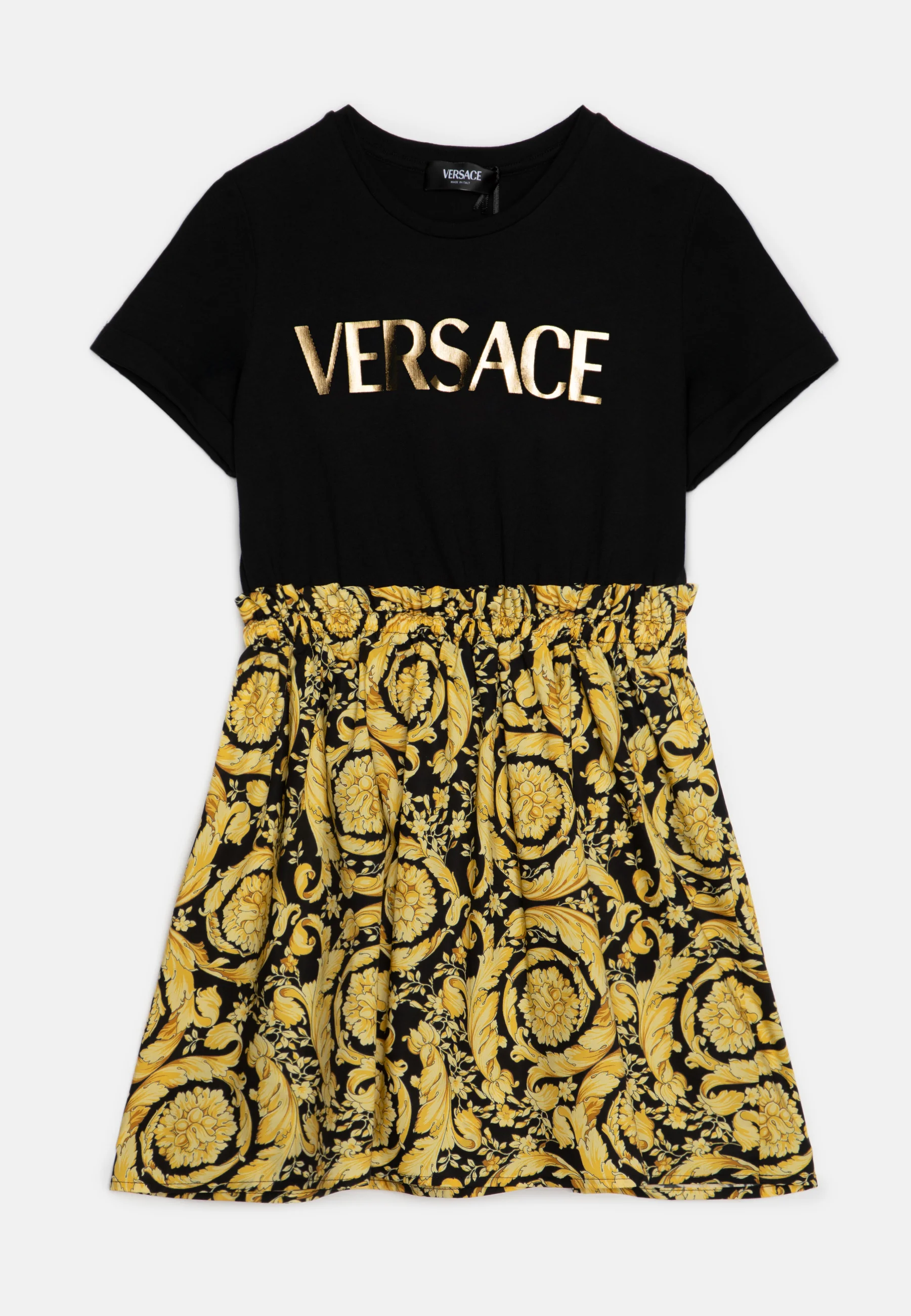 Versace DRESS BAROCCO KIDS LOGO PRINT - Vestido de punto