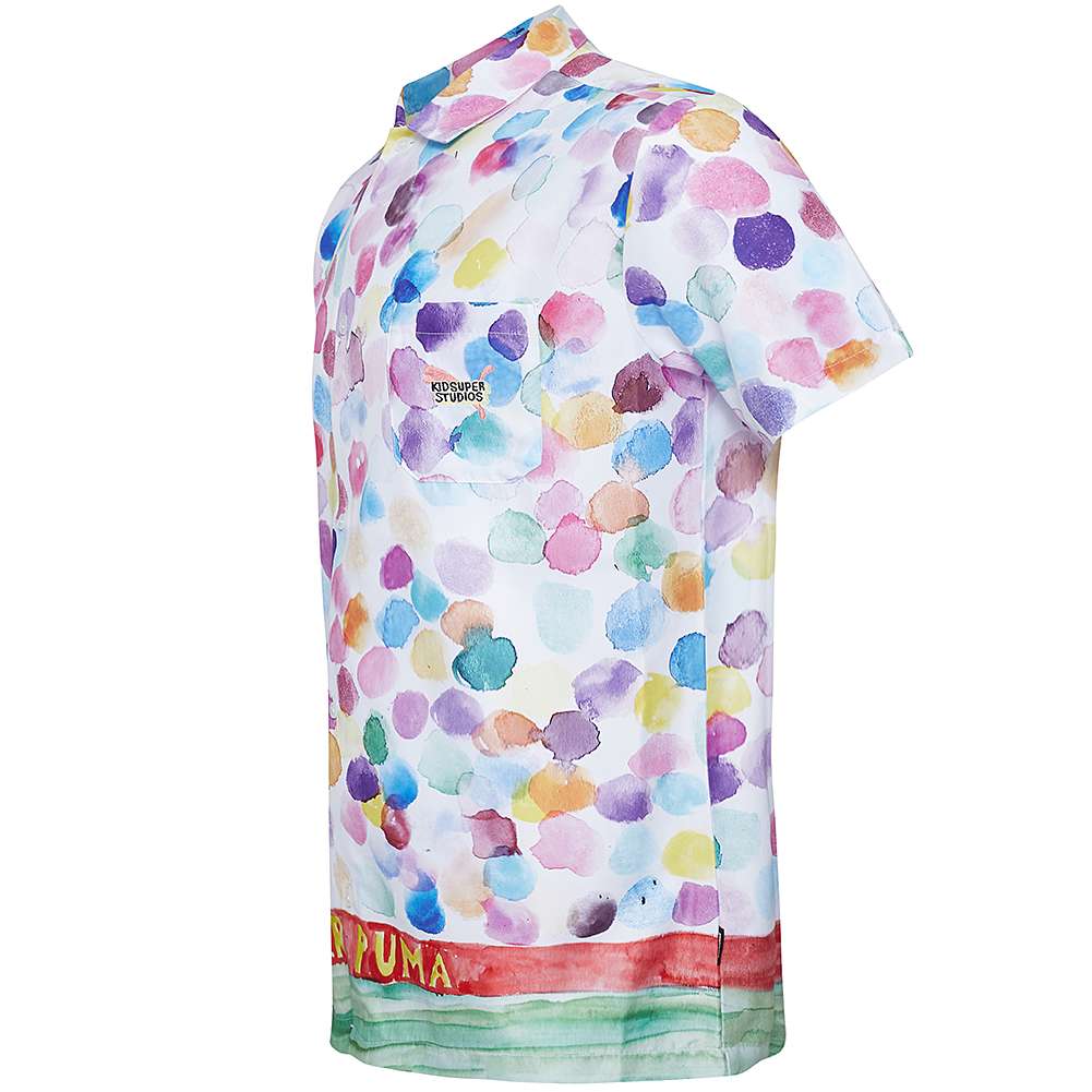 PUMA x KidSuper Studios All Over Print Herren Kurzarm Hemd 598953-02