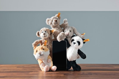 Soft Cuddly Friends Bingo Affe mit Sticker App