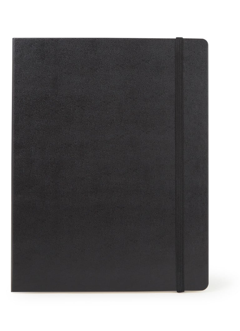 Caiet Moleskine negru simplu, extra-large