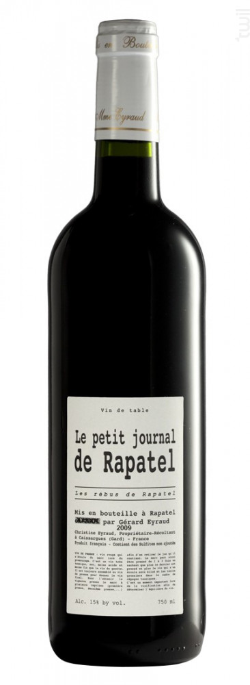 Le petit Journal Domaine de Rapatel Vin Rouge●Vin de France (Rhône) 2014 75cl