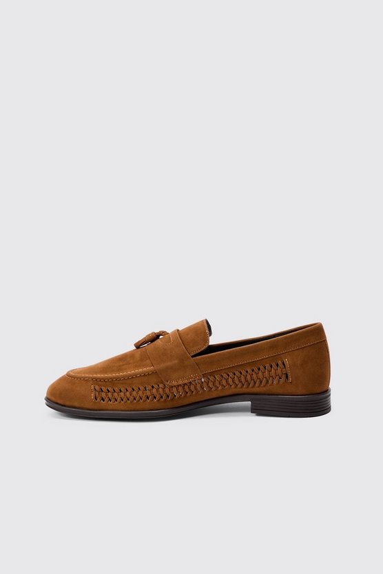 Loafer aus Wildlederimitat