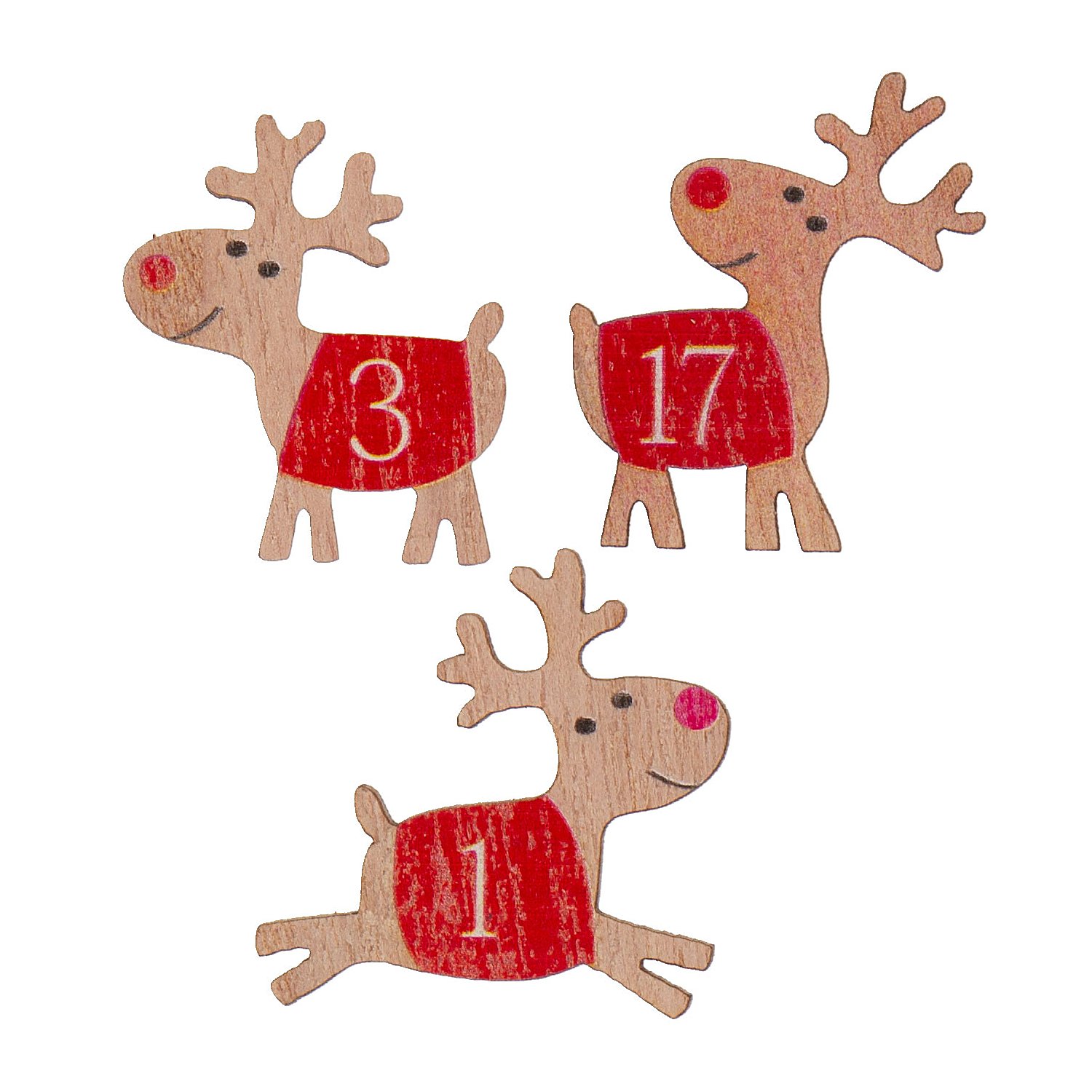Adventskalender-Zahlen 