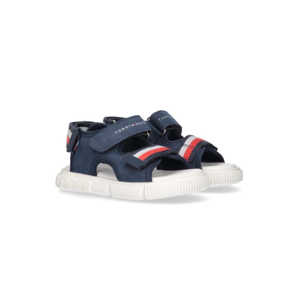 Tommy Hilfiger Stripes Sandale T1B2-32898-1589800 / blau